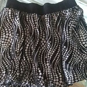 Black and Silver Polka Dot Mini
